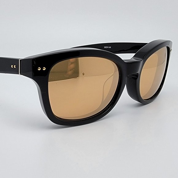 Linda Farrow LFL/275/3 Gloss Black Gold Sunglasses main image 9
